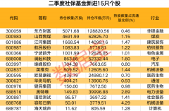 社保基金最新持仓曝光新进15股连续持有22股超两年知名外资和多只基金齐加仓这只券商股（附股）